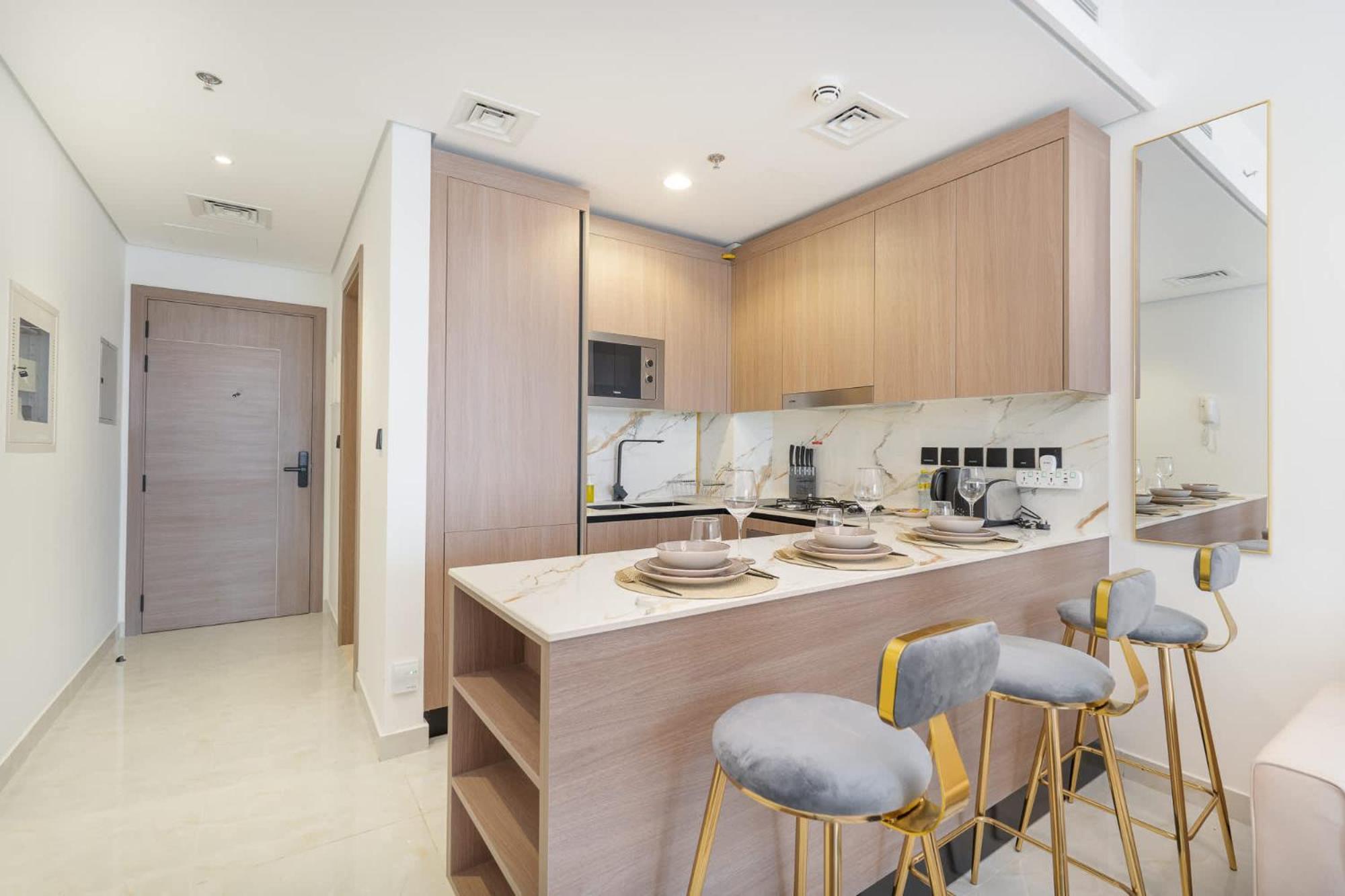 Apartmán A Hassle-Free Living Studio Dubaj Exteriér fotografie