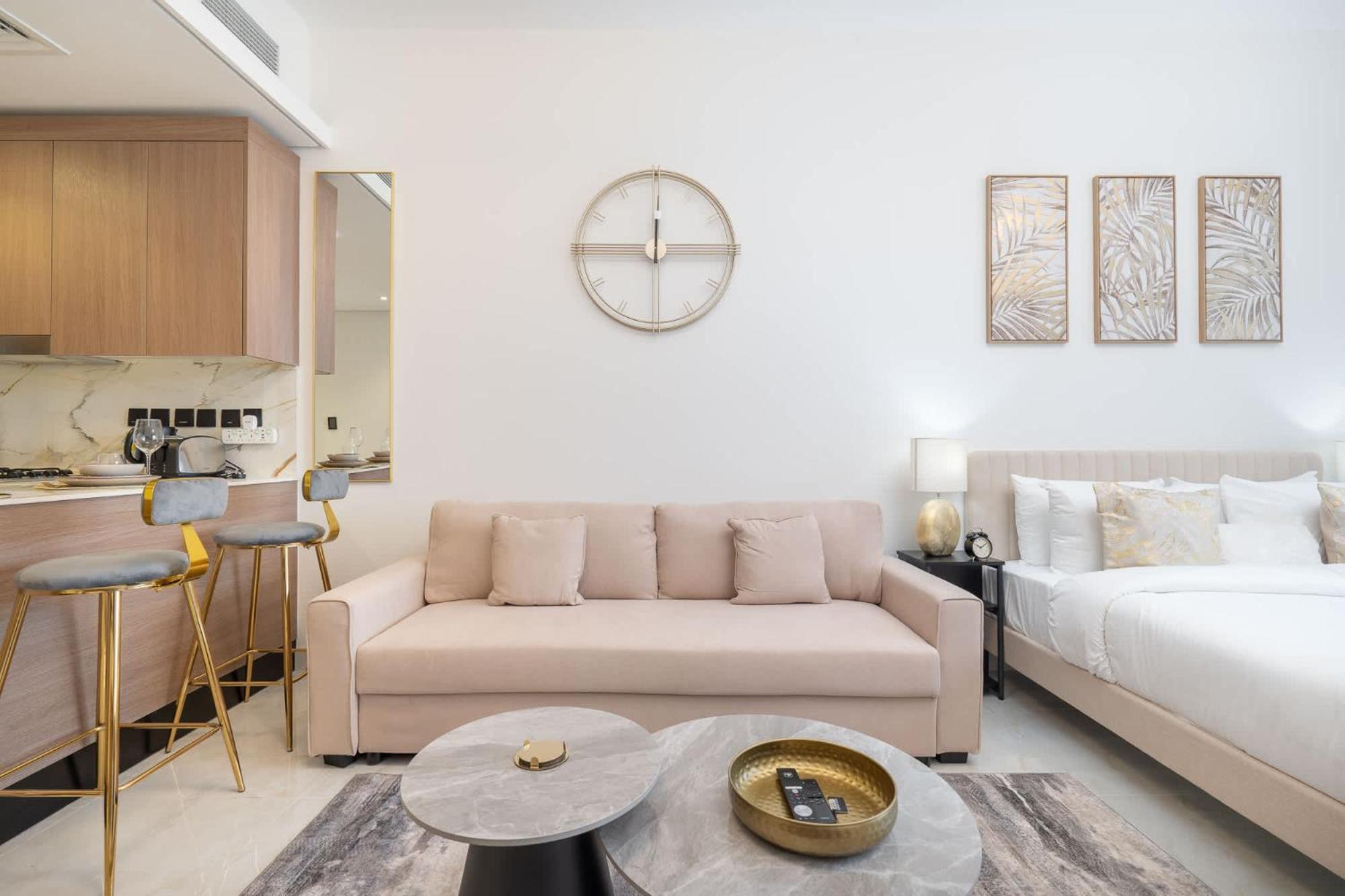 Apartmán A Hassle-Free Living Studio Dubaj Exteriér fotografie