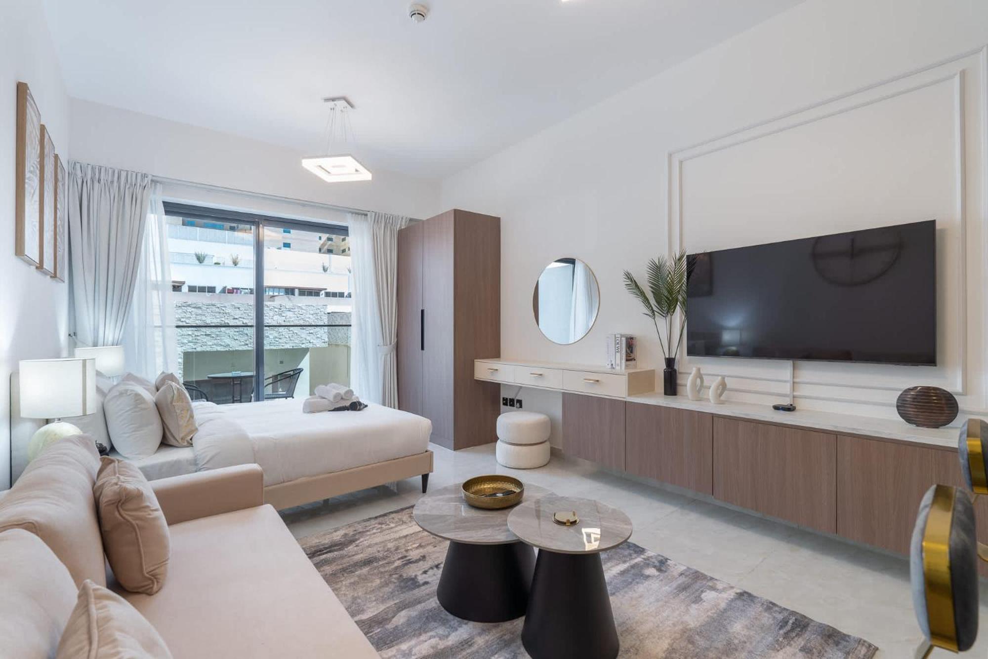 Apartmán A Hassle-Free Living Studio Dubaj Exteriér fotografie